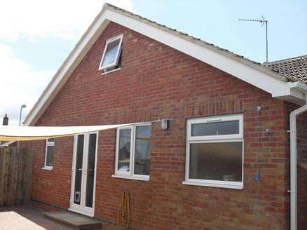 Rear view of Extension with loft Conversion 