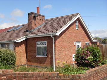 Front view of extension with loft conversion