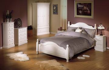 Skye White Painted Bedroom Set
