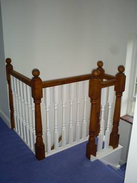 Painted & Stain Staircase.